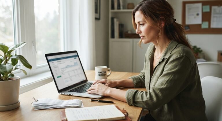 GST HST filing Ontario — small business owner completing an HST return online